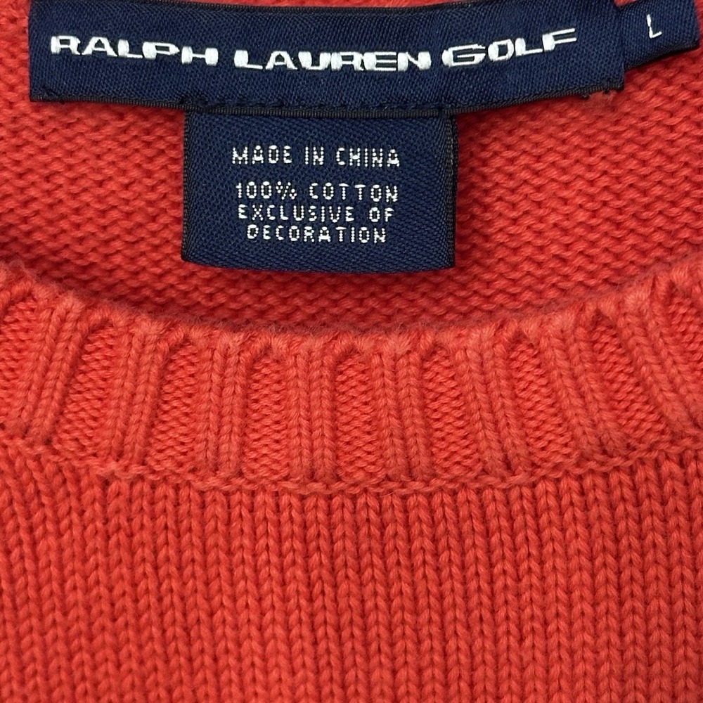 Vintage 90s Ralph Lauren Golf Women Cable Knit Sweater Size‎ Large - Picture 6 of 7